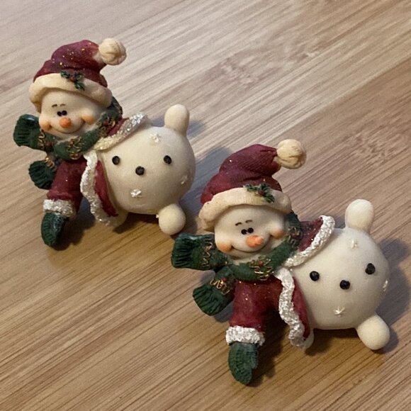Adorable Christmas Snow Characters w/Santa Outfits - Picture 7 of 12